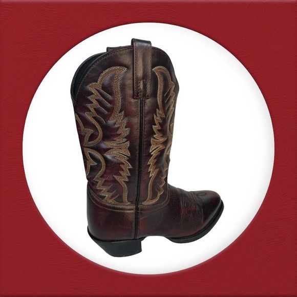 Laredo Men's Birchwood Black Cherry Boots 68458- Size 8.5 EW - Picture 7 of 16